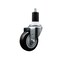 Service Caster 3.5'' Black Poly Wheel Swivel 1-1/2'' Expanding Stem Caster SCC-EX20S3514-PPUB-BLK-112 - alternate 1
